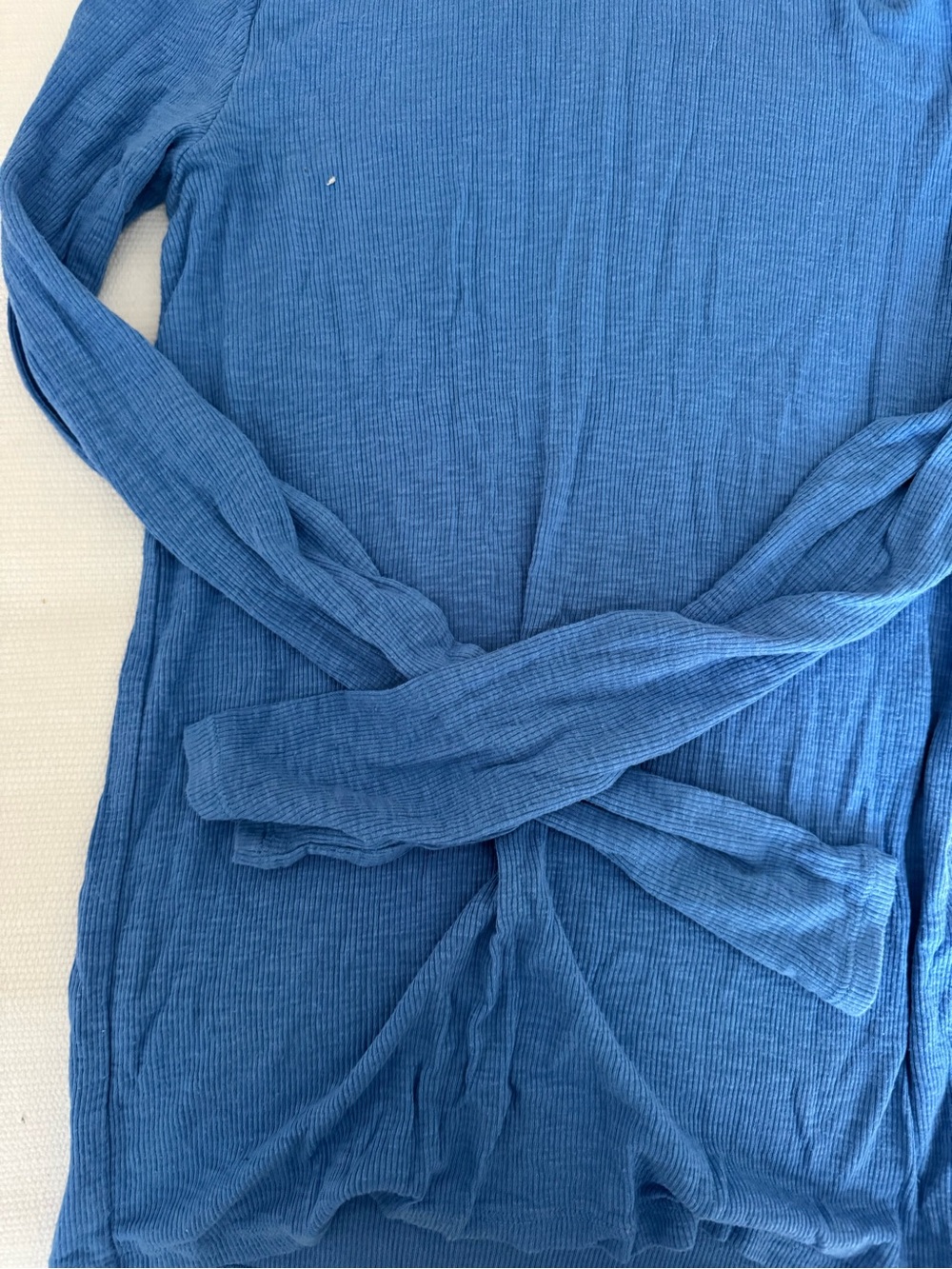 aerie Real Soft Ribbed Turtleneck - Blue - Picture 2 of 4